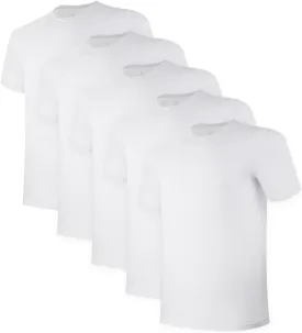 BAMBOO COOL Men's Undershirts Moisture-Wicking Tees Stretch Crew Neck Soft T-Shirts for Men,3 or 5 Pack