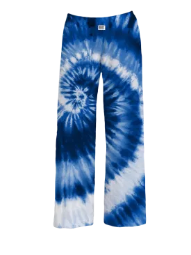 Blue & White Tie Dye Lounge Pants
