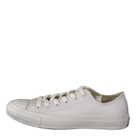 Chuck Taylor All Star Ox Leather White Monochrome