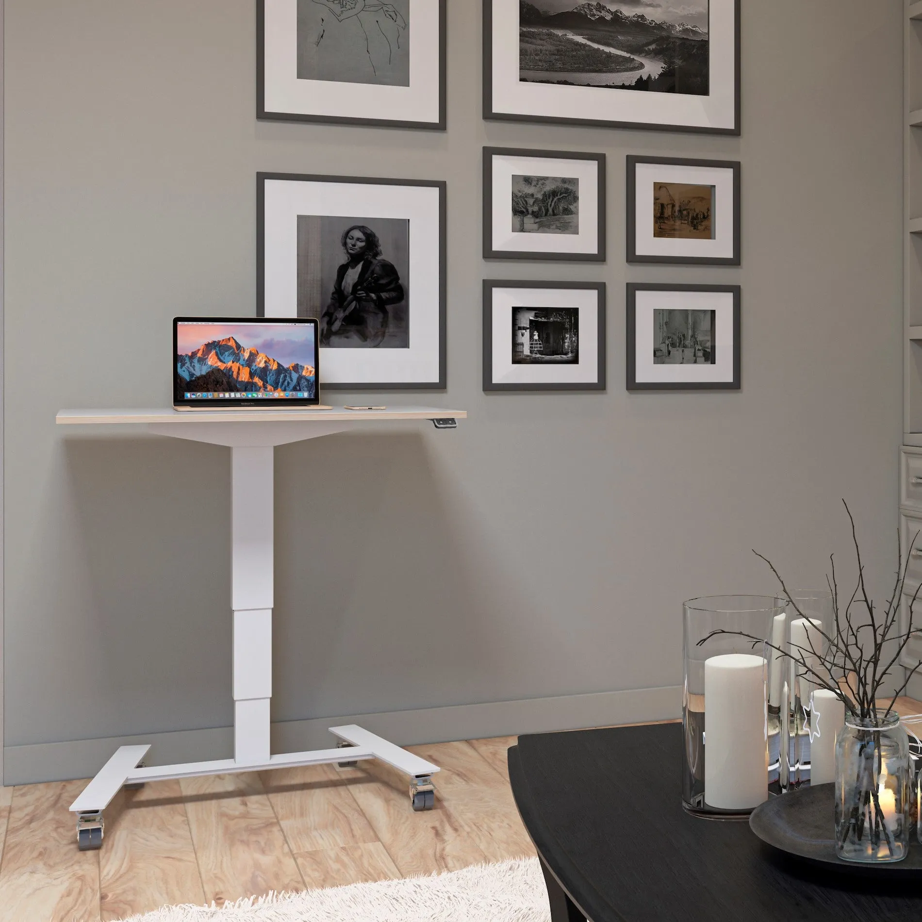 Invik Mobile Micro-Workstation / Sit Stand Desk