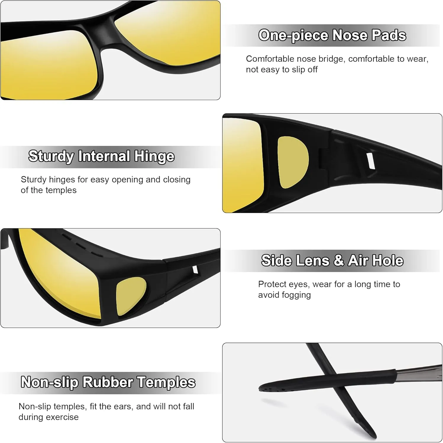 MEETSUN Fit Over Glasses Sunglasses for Men Women,Wrap Around Sunglasses Polarized UV400 Protection