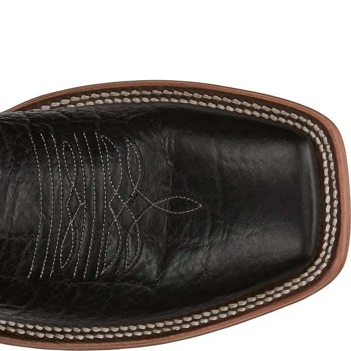 Men's Tony Lama Flat Black Square Toe Boot
