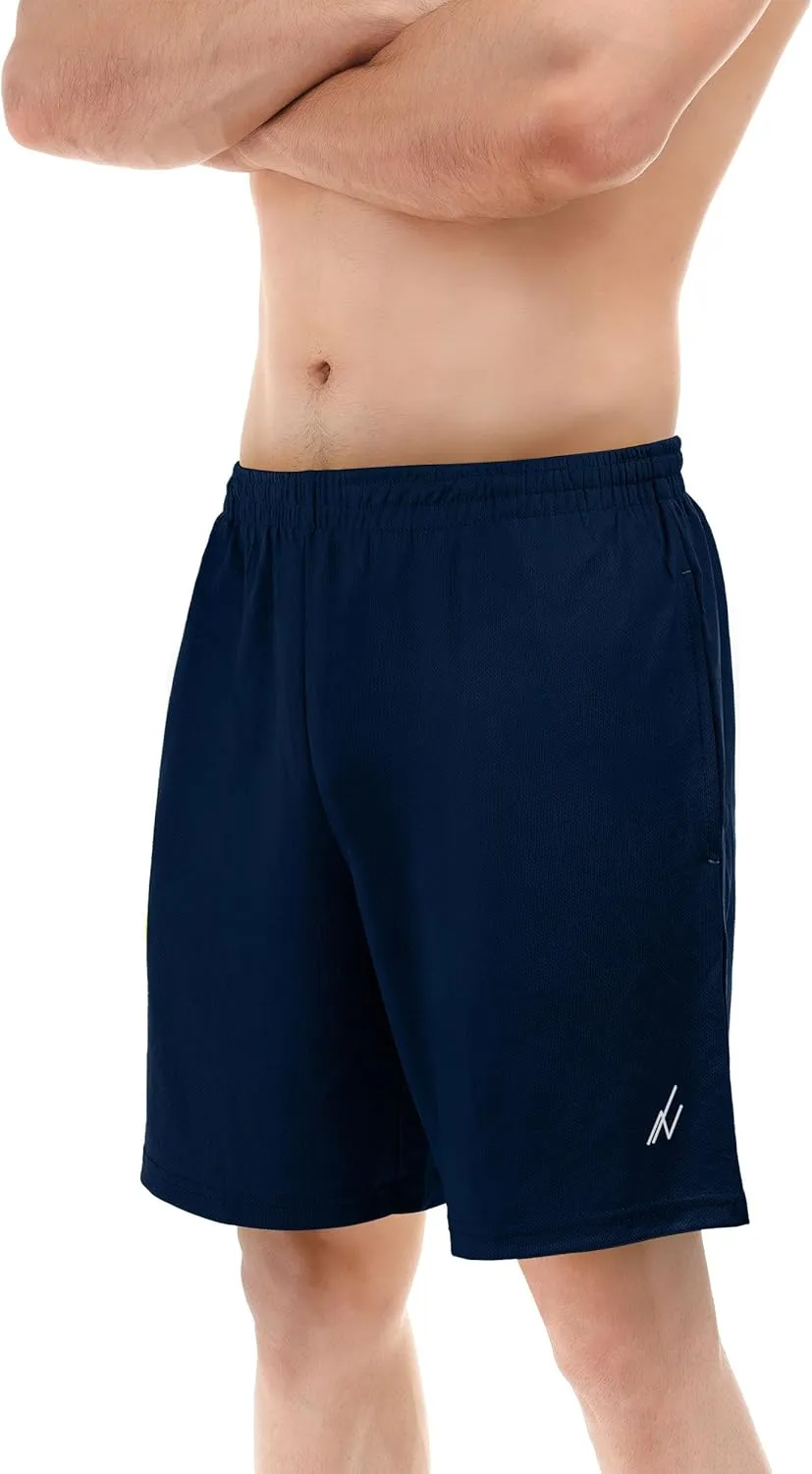 NY Threads Men's Athletic Shorts Quick Dry Loose-Fit Lightweight Running Workout Gym Shorts with Pockets