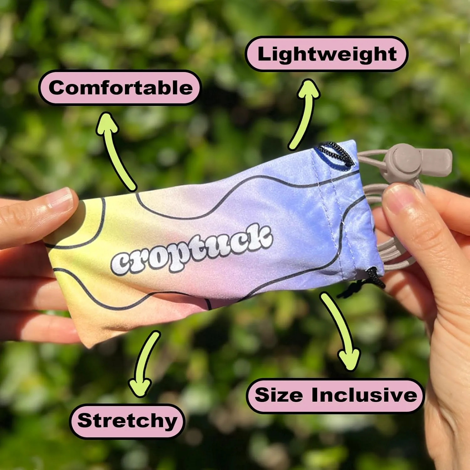 Original Adjustable Crop Tuck Waist Band Tool for Tucking Shirt and Sweater Top Size