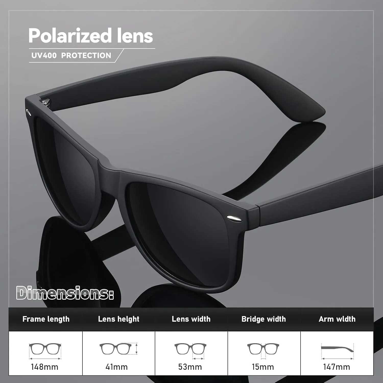 Polarized Sunglasses Womens Men - Sun glasses Fashion Trendy Driving Fishing UV Blocking UV400 Protection
