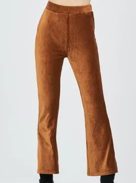Ribbed Velvet Flare Pants