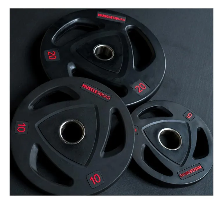 Rubber Tri-Grip Olympic Weight Plates - Clearance