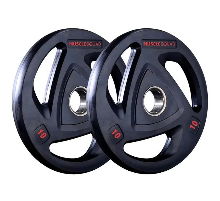 Rubber Tri-Grip Olympic Weight Plates - Clearance