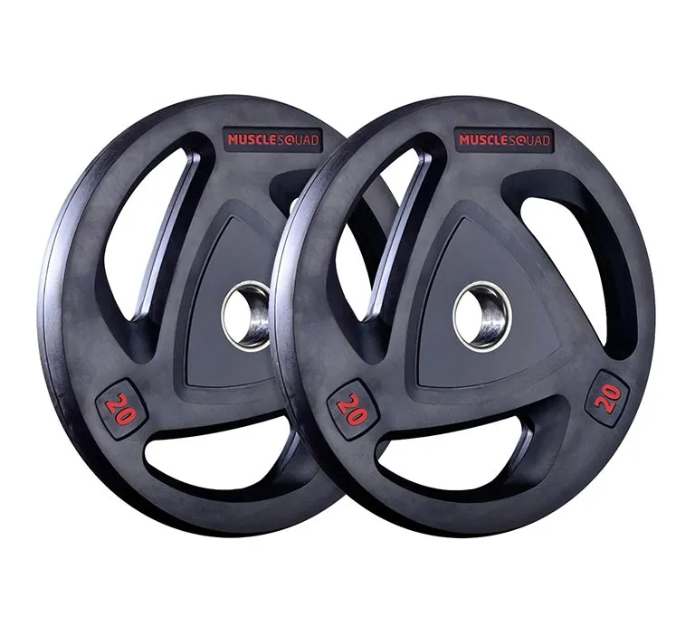 Rubber Tri-Grip Olympic Weight Plates - Clearance