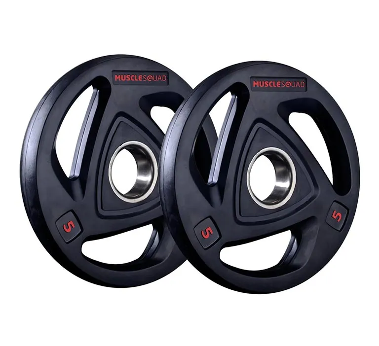 Rubber Tri-Grip Olympic Weight Plates - Clearance