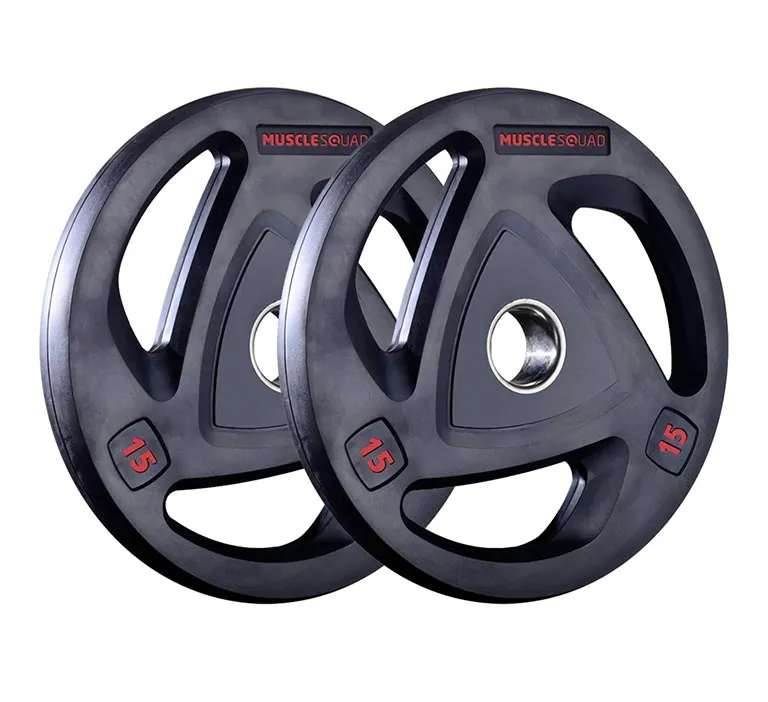 Rubber Tri-Grip Olympic Weight Plates - Clearance