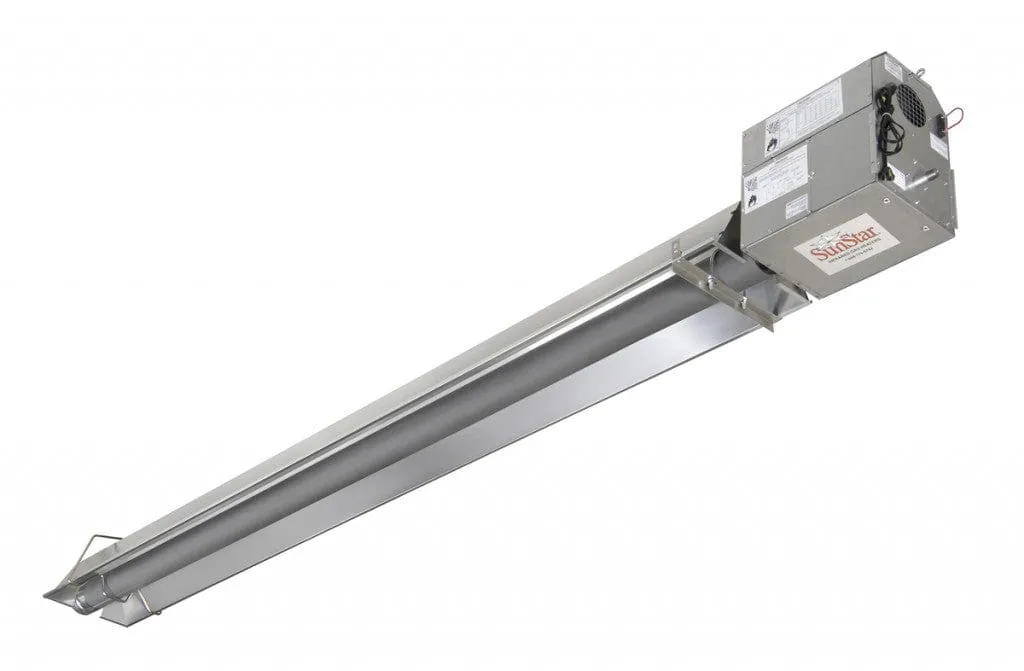 SunStar SPS Compressed Natural Gas Tough Guy Positive Pressure 20' Single Stage 40K BTU Straight Tube Heater