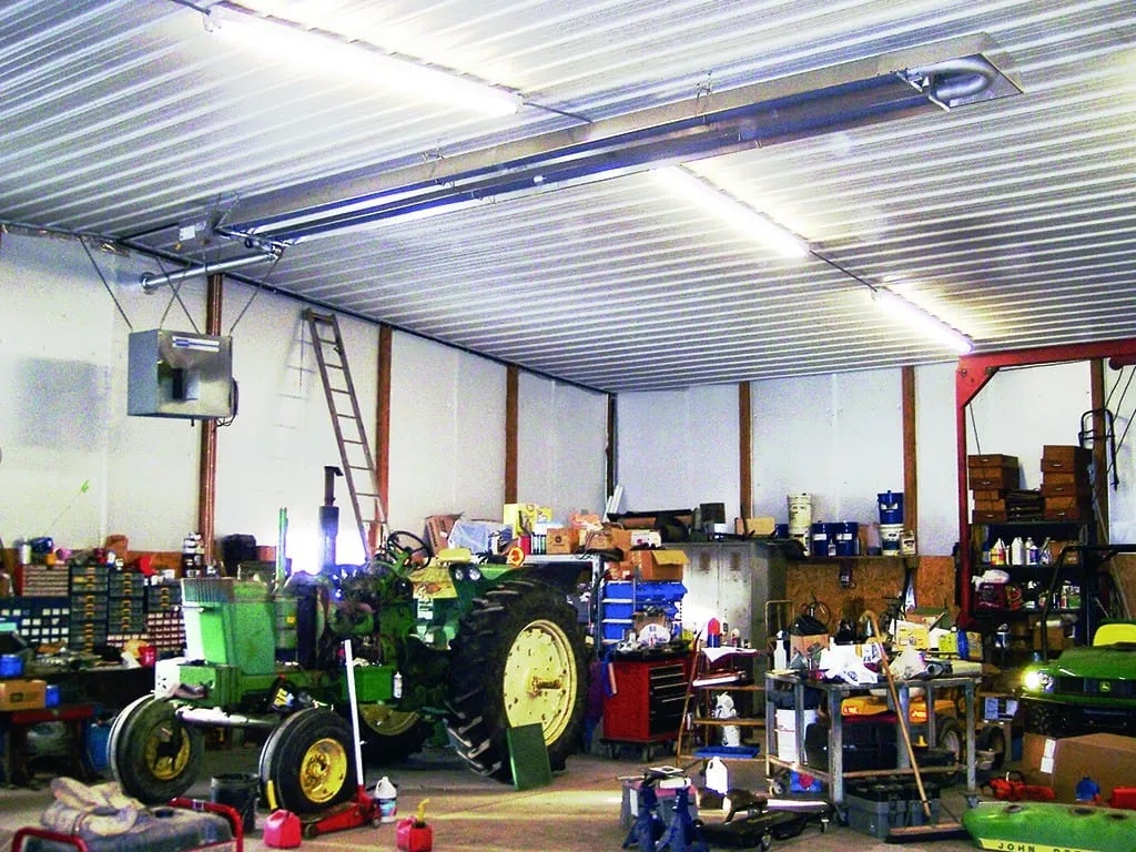 SunStar SPS Compressed Natural Gas Tough Guy Positive Pressure 20' Single Stage 40K BTU Straight Tube Heater