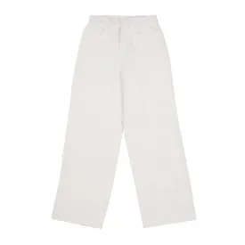 WMNS LOOSEFIT COTTON PANTS WHITE